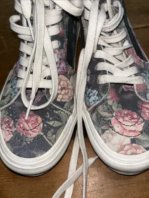Vans Sk8-Hi Women’s Floral High Top Sneakers Black Multi Size 6 thumbnail 11