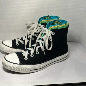 Converse Chuck Taylor Multi colored, Multi tongue Hi Top Sneakers Woman 8 Men 6 thumbnail 2