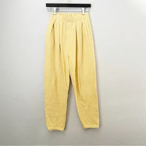 FREE PEOPLE Beach Yellow Culver City Tapered Pant S thumbnail 2