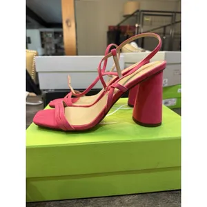 Sam Edelman Kit Dahlia Pink Square Toe Slingback Cylindrical Block Heel Sandals‎ thumbnail 3