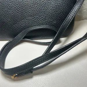 Lauren Ralph‎ Lauren Black Faux Leather Crossbody Bag Small Gold Hardware thumbnail 10