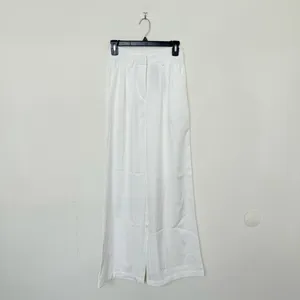 Rihoas White Ruched Straight Pants Size XS thumbnail 8