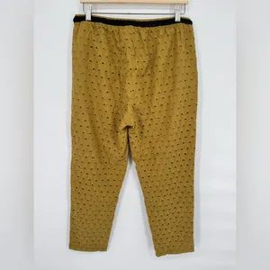 Anthropologie Eyelet‎ Crop Jogger Drawstring Waist Pants Size M thumbnail 5