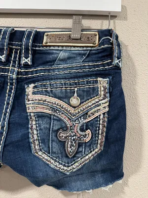 Rock Revival Jean Shorts Size 25 thumbnail 3