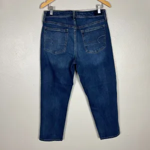 American Eagle Vintage Hi Rise Jeans Womens 12S Short Denim Blue Button Fly‎ thumbnail 4