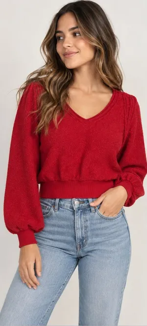 Women's Crewneck Knit Sweater size m thumbnail 1