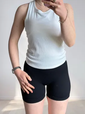 OQQ Amazon Shorts Biker Ribbed thumbnail 1