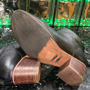 Toms Carpe Diern Leila Black Ankle Booties with Brown Heel Size 7 thumbnail 8