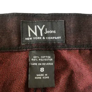 New York Jeans Metallic Pants Black Size 8 thumbnail 3