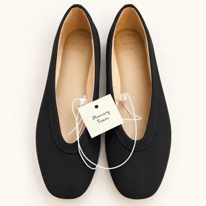 A New Day Neve Black Microfiber Square Toe Memory Foam Ballet Flats 6.5 thumbnail 6