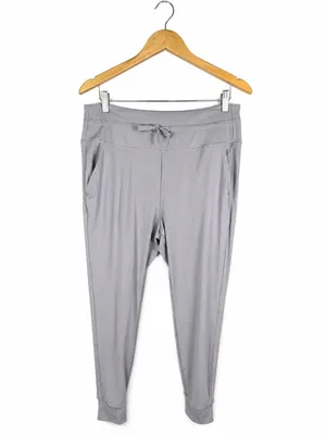 NWT Halara High Rise Drawstring Jogger Pants Gray XL thumbnail 2