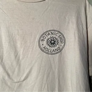 LCM International Unisex Sz Large T-Shirt Botanic Shop Holland Beige Gray Cotton thumbnail 4