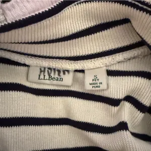 L.L. Bean Black and White Striped Women's Sweatshirt thumbnail 4