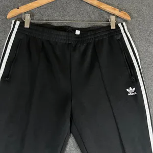 Adidas Originals Women Black 3-Stripe Track Pants Trefoil Logo Size L BK0017 thumbnail 6