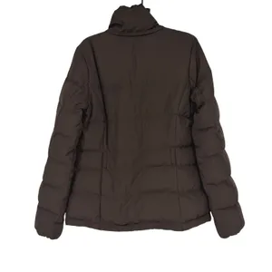Hollister Brown 50% Down Puffer Jacket Coat‎ HCO Logo Full Zip L Y2K thumbnail 2