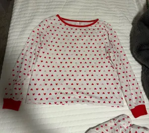 Heart pajama set White thumbnail 1
