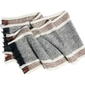 FREE PEOPLE Brushed‎ Racer Stripe Blanket Scarf $58 MSRP thumbnail 2