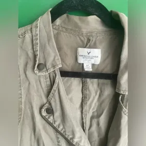CLEARANCE American Eagle Army Green longline Utility‎ Vest Small thumbnail 3