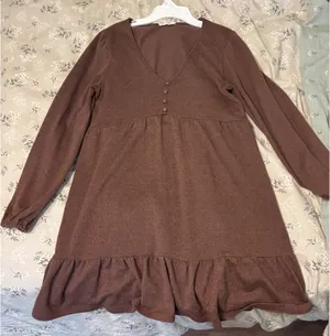 Boutique brown mini dress thumbnail 2