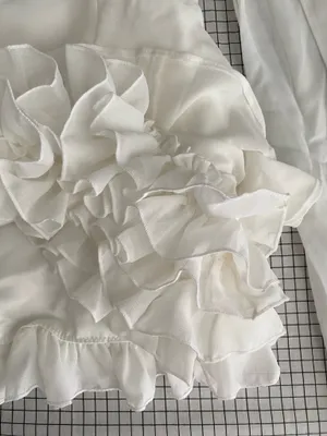 Glam Doll Off-Shoulder White Ruffle Mini Dress thumbnail 5