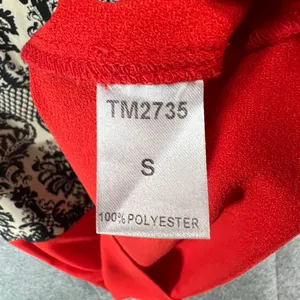 THML Shift Dress S Black Fleur De Lis‎ Red Colorblock Sleeveless Moulin Rouge thumbnail 13