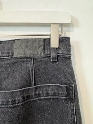 Madewell The 90s Straight Jeans Size 26 Camplin Black High Rise Utility‎ Grunge thumbnail 9