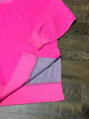 Aerie Go-To Sweatshirt Oversized Medium Pink Crewneck Pullover Comfy Lounge thumbnail 9