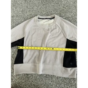 Danskin Tan and black Colorblock Crew Neck long sleeve sweatshirt M thumbnail 7