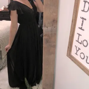 Azazie black formal maxi dress size 4 thumbnail 6
