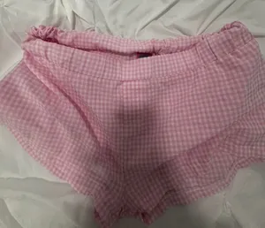 Edikted Pink Gingham Shorts thumbnail 1