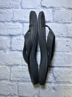 OluKai Ohana Sandals Womens Size 11 Black Flip Flops Thong Comfort Summer thumbnail 10