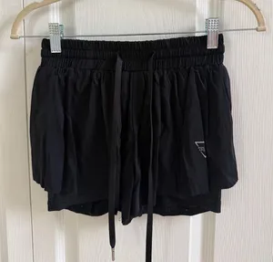 Shein Flowy Shorts Black thumbnail 1