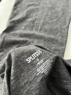 SPLITS59 Raquel Airweight High Rise Flare Leggings in Heather Gray 32" S $138 thumbnail 6