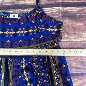 One Clothing Vintage Y2K Aztec Sleeveless Top 90s Color Sz Large thumbnail 12