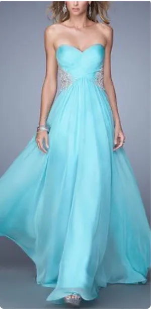 La Femme Elegant Chiffon‎ Gown Size 6 New with Tags thumbnail 1