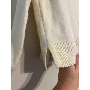 Madewell Wiltshire V-Neck Pullover Sweater in Cream Size Small thumbnail 6