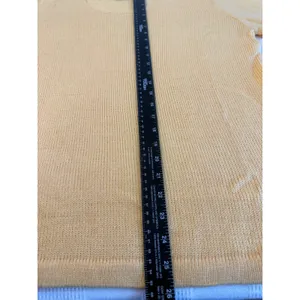Fernanda Peru Butter Yellow 100% Alpaca‎ Lightweight Sweater Spring Layering L thumbnail 6