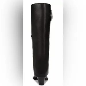 Zodiac Rowena Black Knee High Boots 9M Western Buckle Block Heel NWT thumbnail 6