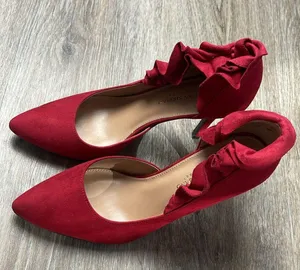 Christian Siriano Red Heels Size 8.5 thumbnail 5