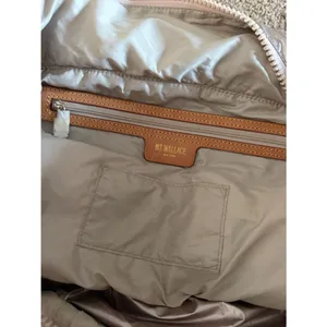 MZ Wallace Metro Tote Deluxe Medium Metallic Rose Gold Quilted Nylon Travel Bag thumbnail 6