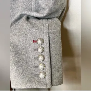 Veronica Beard Nalida Overcoat Grey Size 6 Wool Cashmere Long Cardigan Coat thumbnail 8