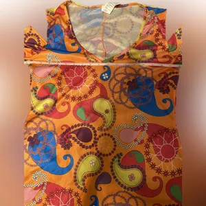 Groovy Adults Hippie Halloween Costume 70s Outfits Medium thumbnail 5