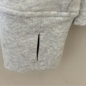Lululemon Scuba Full Zip Hoodie Gray Size 14 NWT Cotton Athleisure Jacket Logo thumbnail 3
