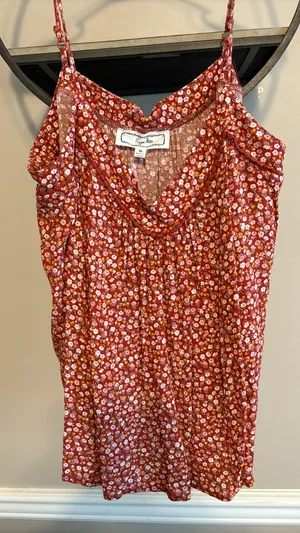 Hippie Rose Floral Flowy Tank Top thumbnail 2