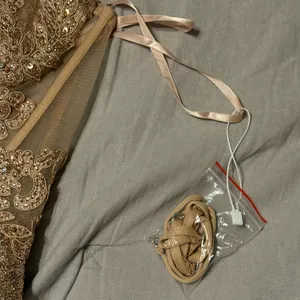 Strapless Gold‎ Embellished Gown By Ladivine CD3936 Size 4 thumbnail 11