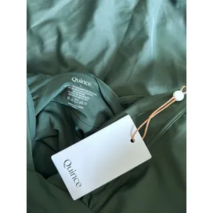 NWT Quince Palm Green Italian Plunge One-Piece Swimsuit Large thumbnail 5
