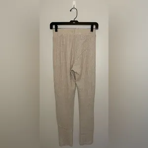 SHEIN Drop Shoulder Ribbed Knit Top & Pants Set, Khaki, Size XS, EUC thumbnail 9