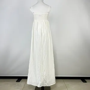 NWOT Farm Rio Linen Blend White Sleeveless Maxi Dress Size XS thumbnail 8