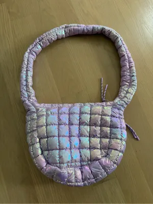 Doyogi Quilted Shoulder Bag in Iridescent Purple thumbnail 5