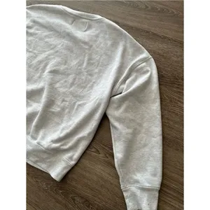 Calvin Klein Jeans Pullover Sweatshirt Womens XL Light Gray Crewneck Logo Fleece thumbnail 10